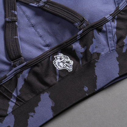 Chopper "Everson Seamless" High Neck Bra in Purple Stone Native Camo