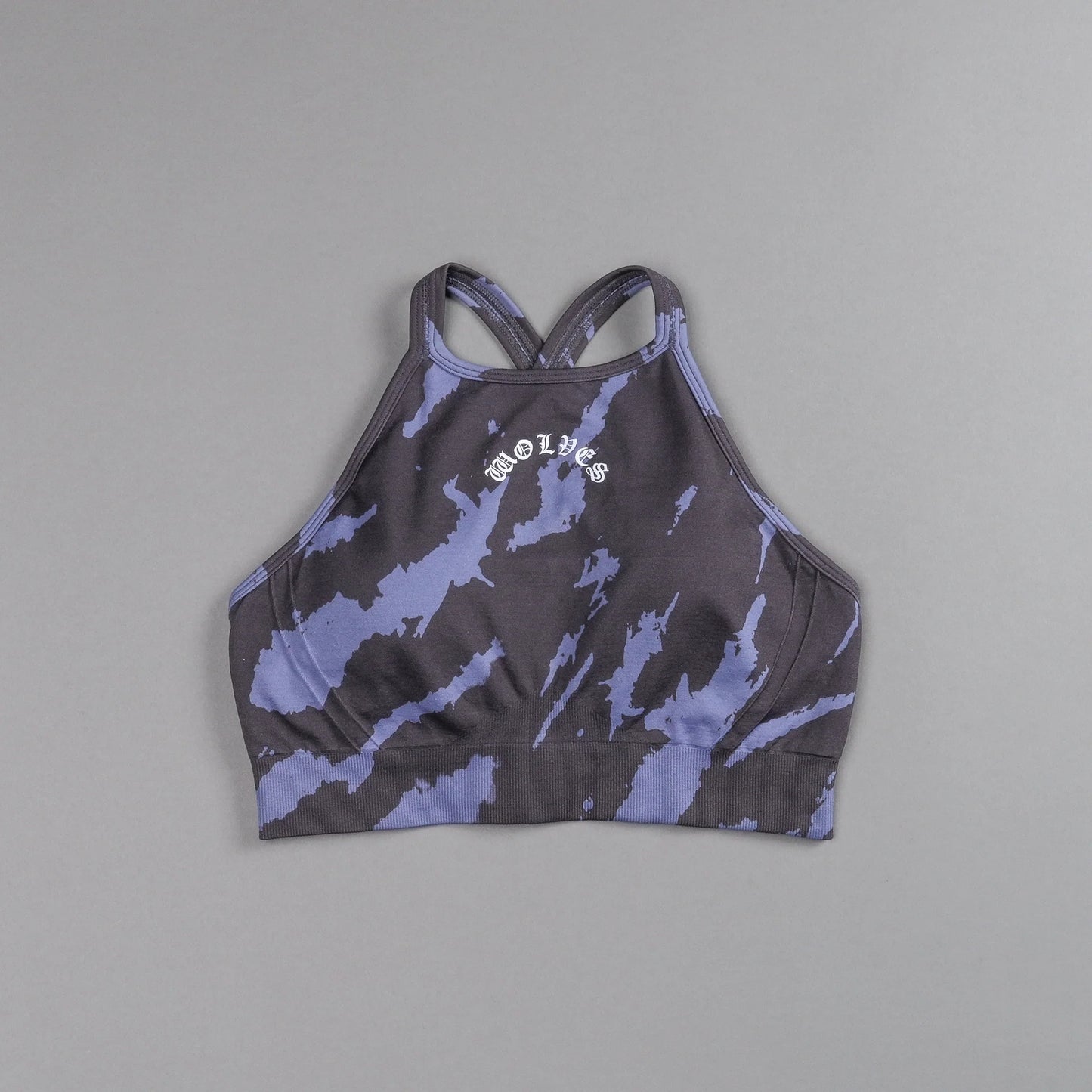 Chopper "Everson Seamless" High Neck Bra in Purple Stone Native Camo