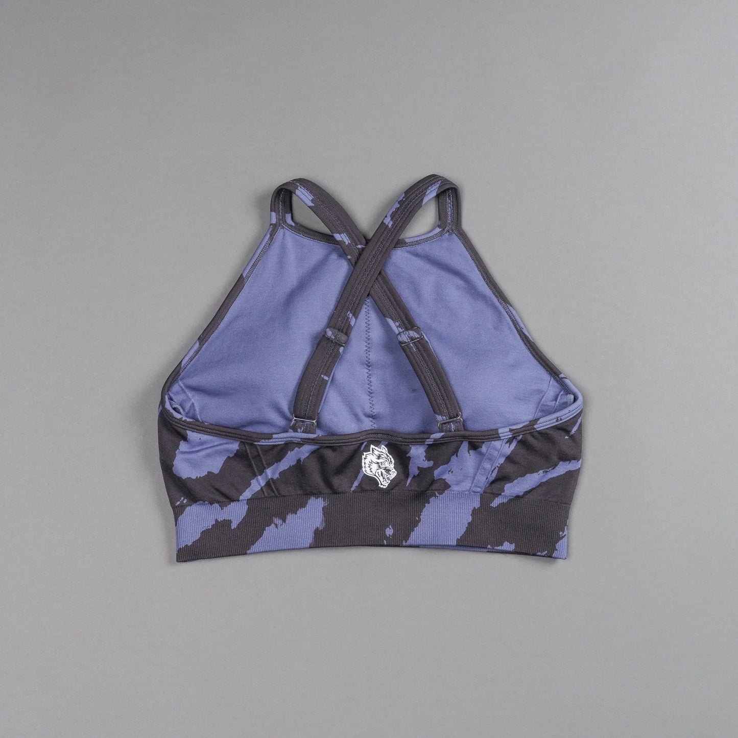 Chopper "Everson Seamless" High Neck Bra in Purple Stone Native Camo