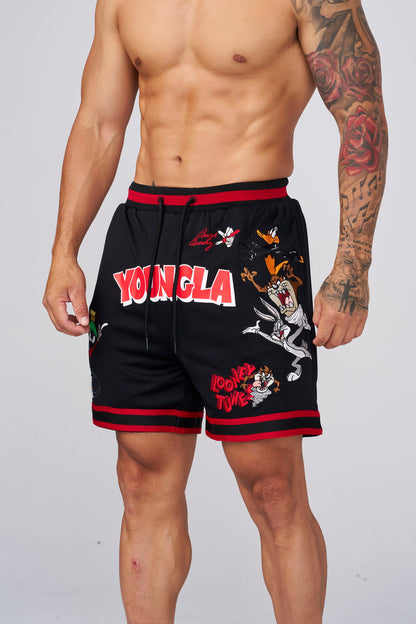 1071 - Looney Tunes Embroidered Patch Shorts