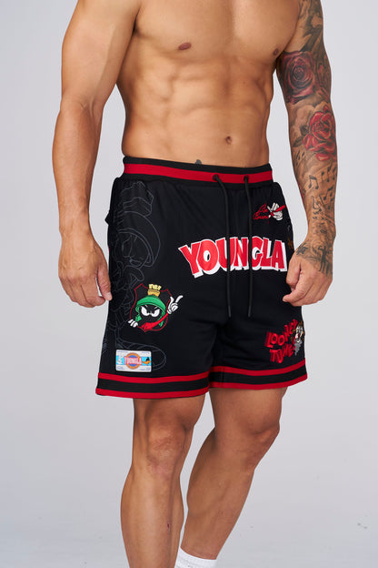 1071 - Looney Tunes Embroidered Patch Shorts