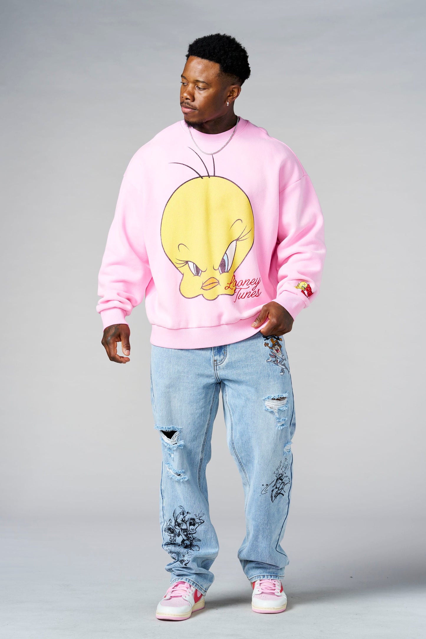 5255 - Looney Tunes Face Crewnecks