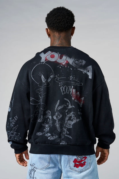 5256 - Looney Tunes Graffiti Crewnecks