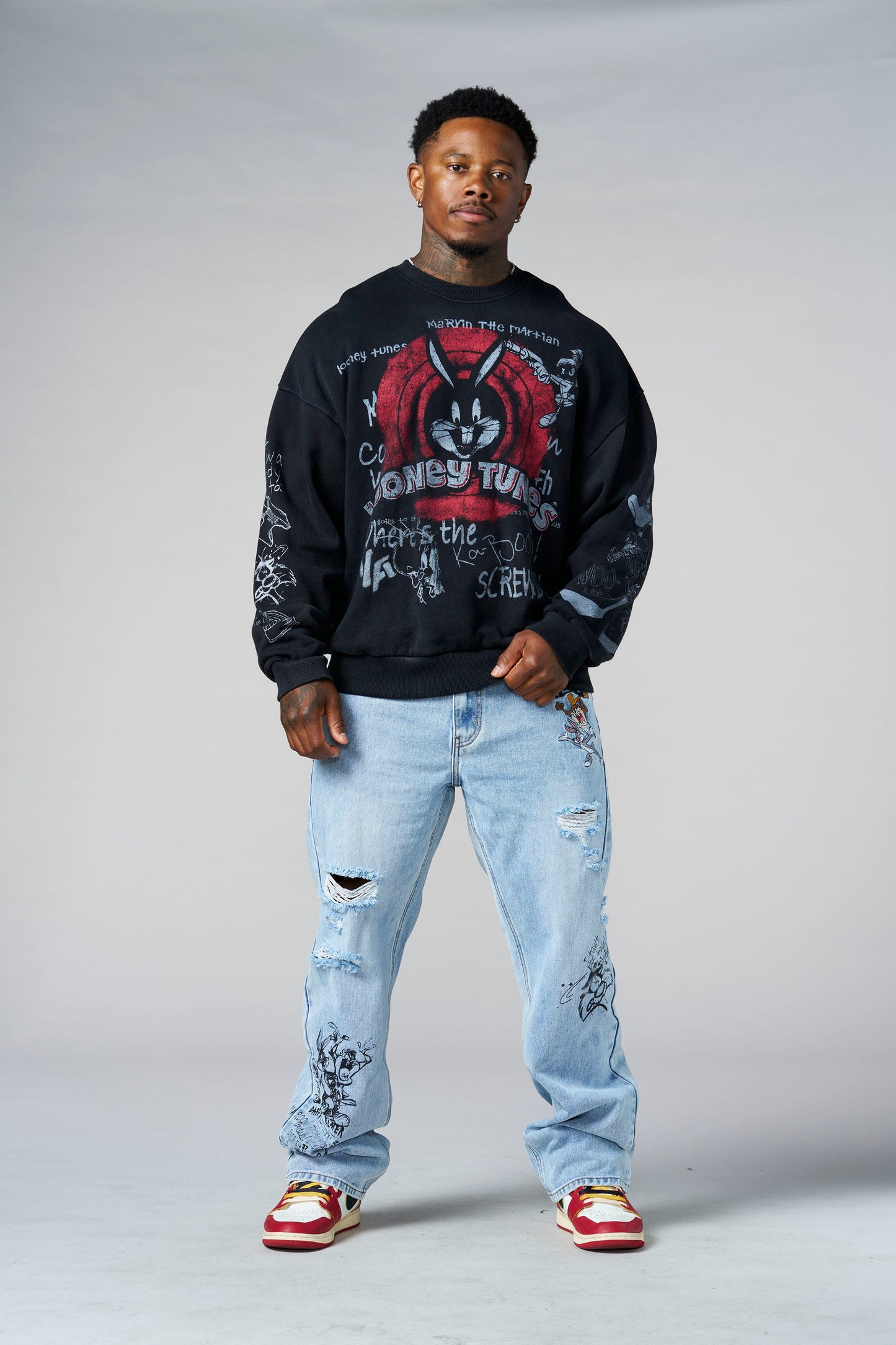 5256 - Looney Tunes Graffiti Crewnecks