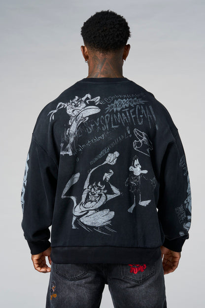 5256 - Looney Tunes Graffiti Crewnecks