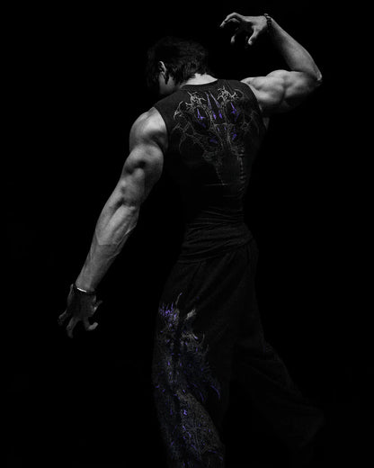 Void Tech™ Cyber Skeleton Cut-off Delt Compression [DUSK]