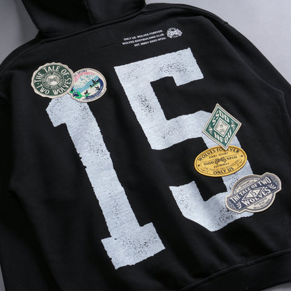 Renowned "Vintage Bishop" Hoodie in Black