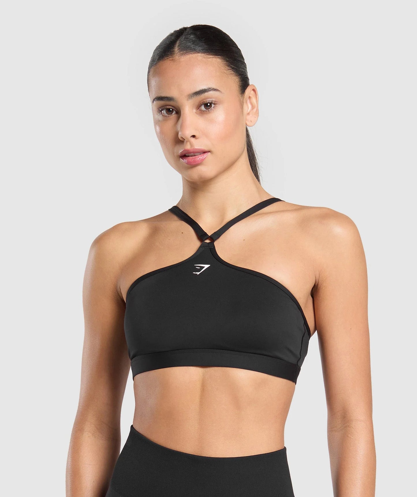 Halter Neck Sports Bra (Negro)
