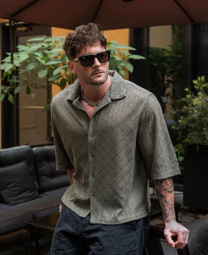 4141 - Swaggy Crochet Button-Ups