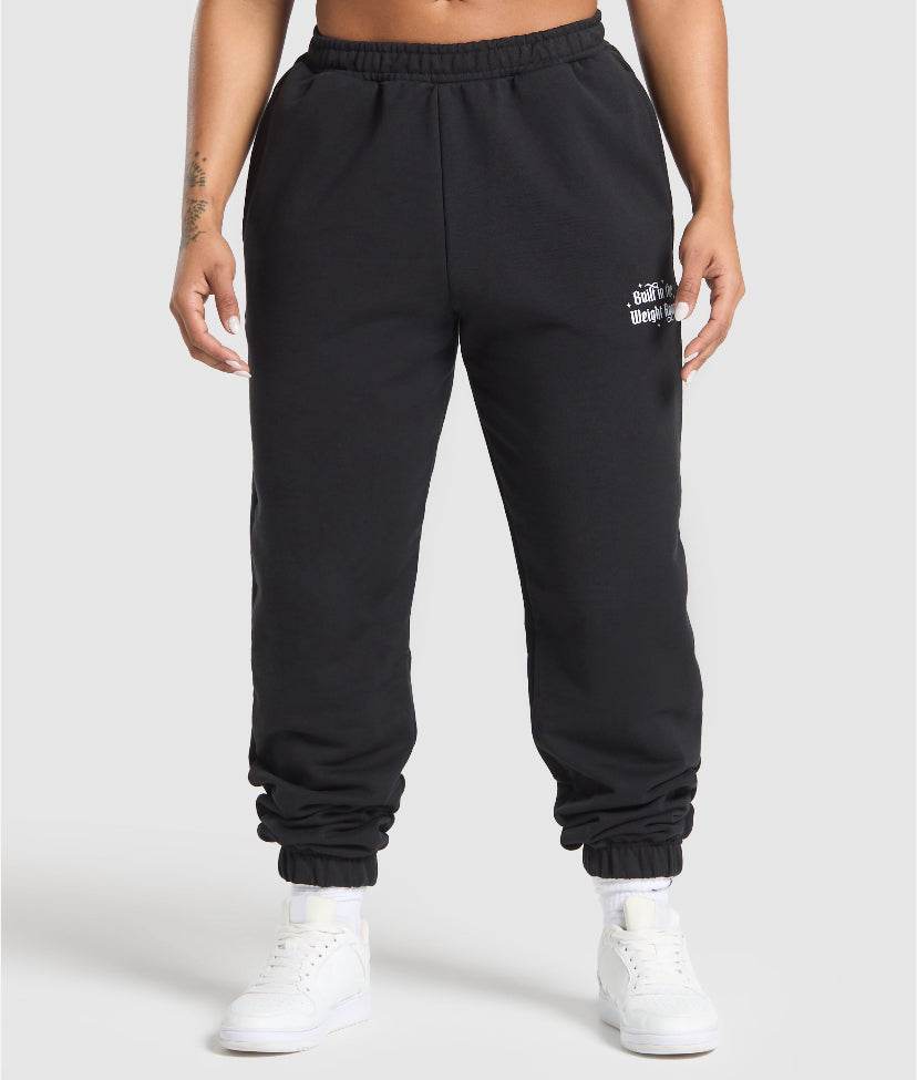 Built In The Weight Room Joggers (Negro)