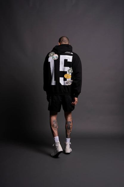 Renowned "Vintage Bishop" Hoodie in Black