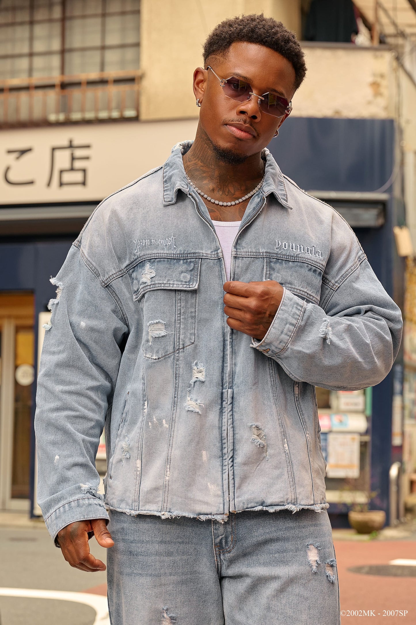 5133 - Naruto Distressed Denim Jackets