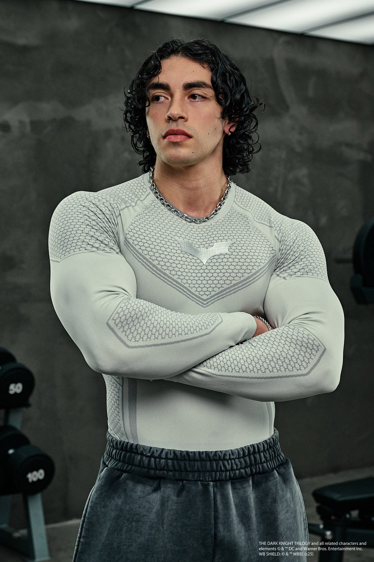 トップス  8004 - Batman Compression long T 8004 - Batman Compression Longsleeves – FITBROS