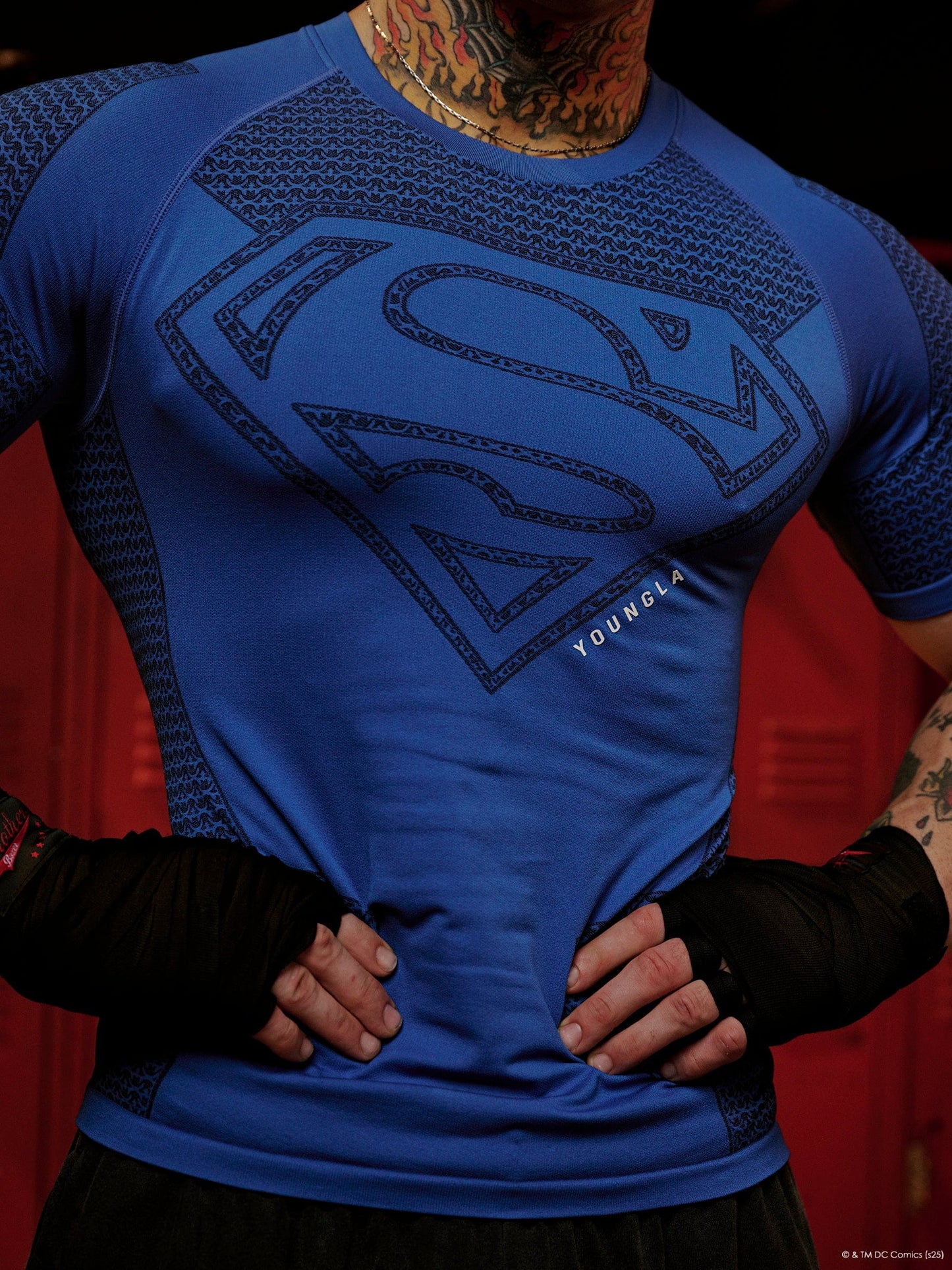 4117 - Superman Compression Tees