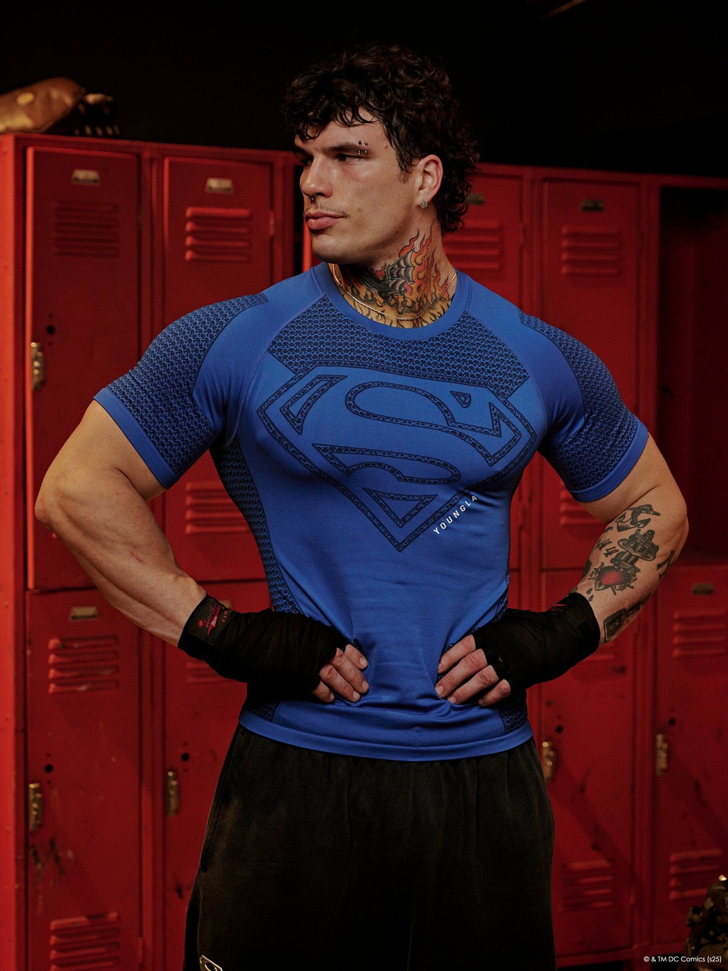 4117 - Superman Compression Tees
