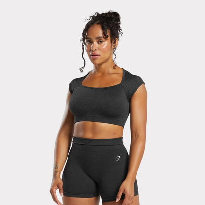 Adapt Fleck Crop Top