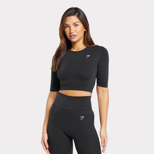 Everyday Crop Top - Negro