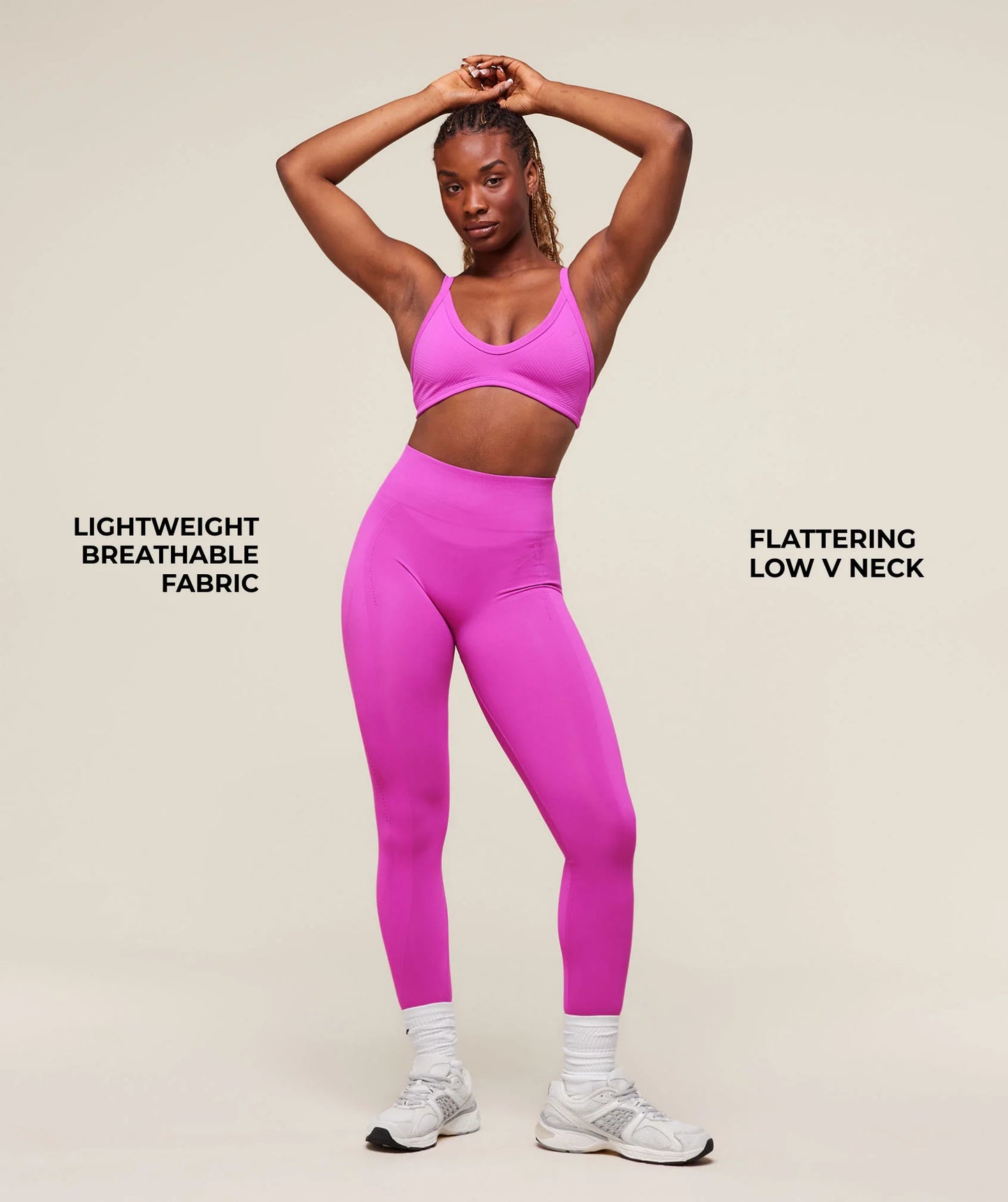 Energised Seamless Sports Bra (Vibrant Pink)