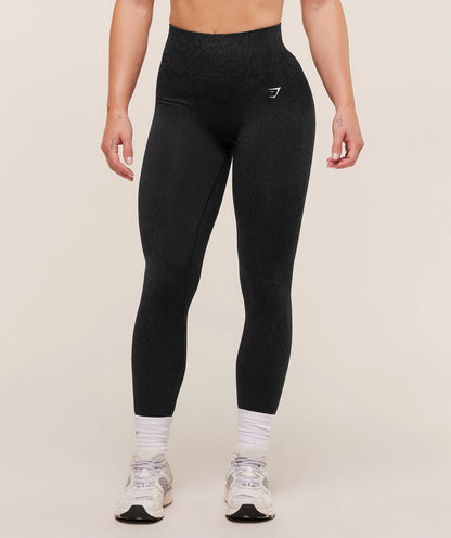 Adapt Fleck Leggings - Negro