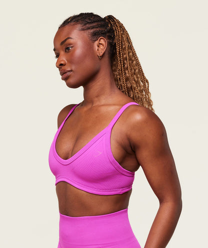 Energised Seamless Sports Bra (Vibrant Pink)