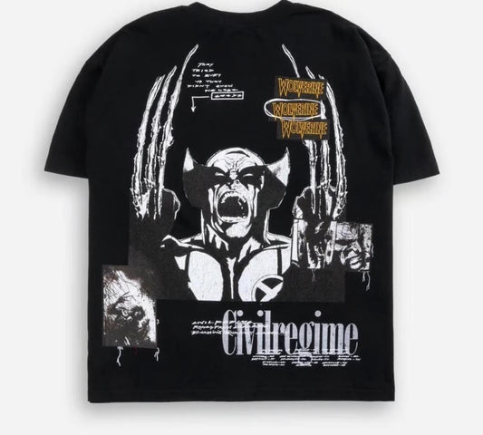 Wolvorine In Chaos We Bloom Oversized Tee - CivilRegime