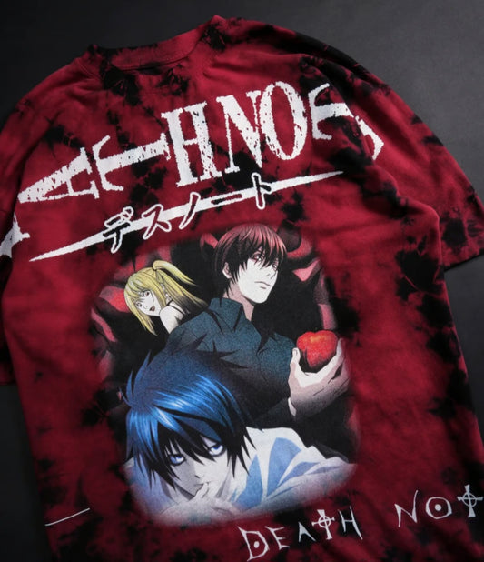 Death Note Lava Wash Oversized Tee - CivilRegime